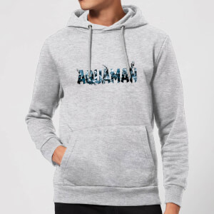 Aquaman Chest Logo Hoodie - Grey