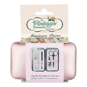The Vintage Cosmetic Company Rose Gold Manicure Purse