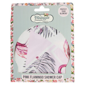 Bonnet de Douche The Vintage Cosmetic Company – Motif Flamant Rose