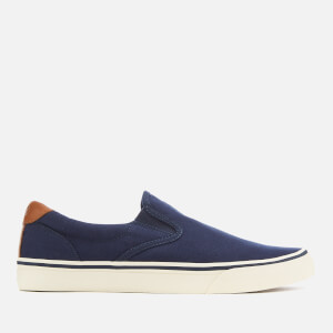 Polo Ralph Lauren Men's Thompson Canvas Vulcanised Slip-On Trainers - Newport Navy