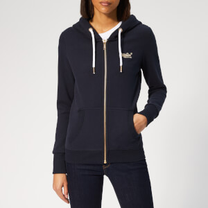 Superdry Women's Orange Label Elite Zip Hoody - Elite Navy