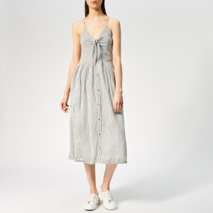 Superdry Women's Jayde Tie Front Midi Dress - Stripe