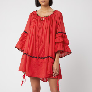 McQ Alexander McQueen Women's Romantic Button Up Dress - Red