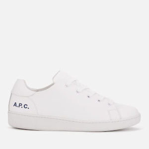 A.P.C. Men's Minimal Low Top Trainers - Blanc