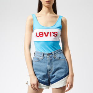 Levi's Women's Colorblock Bodysuit - Bodysuit Swim Blue/White