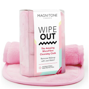 Косметическое полотенце Magnitone London WipeOut! MicroFibre Cleansing Cloth with Antibacterial Protection — розовое (3 шт.)
