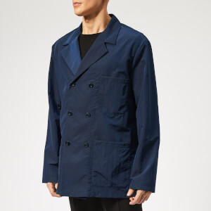 Maison Margiela Men's Double Breasted Coat - Midnight Blue