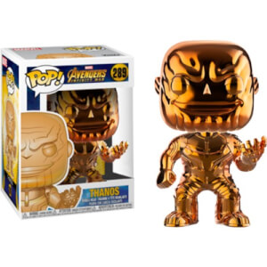 Figura Funko Pop! - Thanos Naranja Cromado EXC - Marvel Vengadores