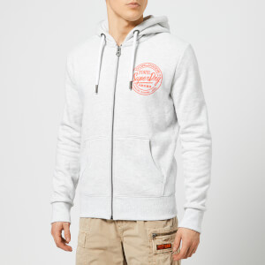 Superdry Men's Ticket Type Zip Hoody - Ice Marl