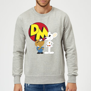 Danger Mouse DM And Penfold Sweatshirt - Grey