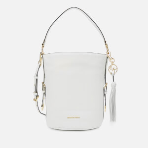 MICHAEL MICHAEL KORS Women's Brooke Medium Bucket Messenger Bag - Optic White