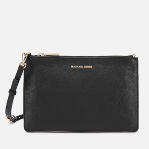 MICHAEL MICHAEL KORS Women's Crossbodies Large Double Pouch Cross Body Bag - Black