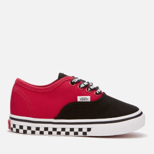 Vans Toddlers' Logo Pop Authentic Trainers - Black/True White