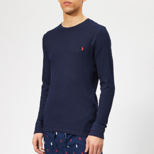 Polo Ralph Lauren Men's Long Sleeve Waffle T-Shirt - Cruise Navy/Heart Red