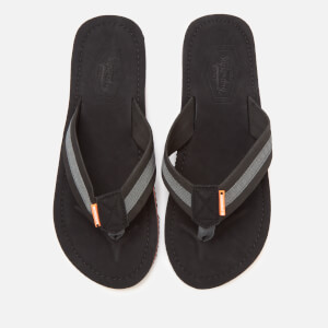 Superdry Men's Cove 2.0 Flip Flops - Black/Charcoal