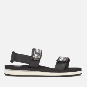 TOMS Women's Ray Vegan Double Strap Sandals - Black Ripstock
