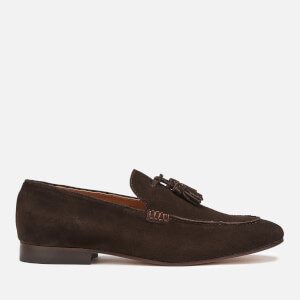 Hudson London Men's Bolton Suede Tassel Loafers - Brown
