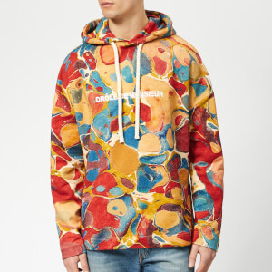 Drôle de Monsieur Men's Marbled Hoody - Multi