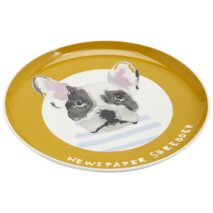 Joules Dog Side Plate - Gold