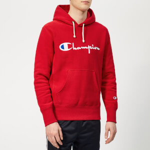 Champion Men's Script Overhead Hoodie - Red