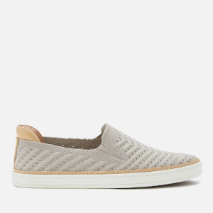 UGG Women's Sammy Chevron Metallic Slip-On Trainers - Oyster