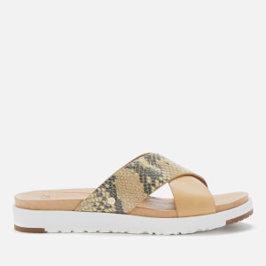 UGG Women's Kari Exotic Cross Strap Slide Sandals - Tan