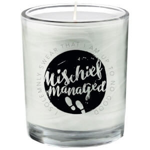 Harry Potter Glass Candle - Mischief Managed