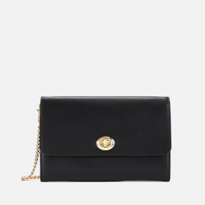 Coach Women's Turnlock Chain Cross Body Bag - Black