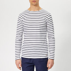Armor Lux Men's Mariniere Plozevet Top - Blanc/Navire