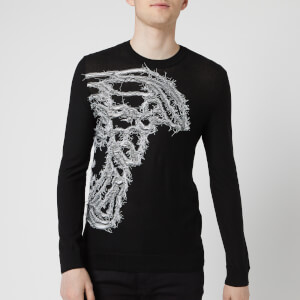 Versace Collection Men's Knit Jumper - Black/White