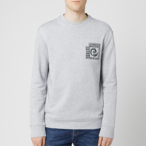 Versace Collection Men's Logo Sweatshirt - Grey Melange