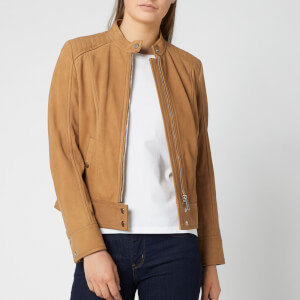 BOSS Women's Jutah Suede Jacket - Tan
