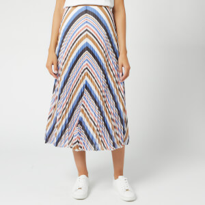 BOSS Women's Bareny Midi Skirt - Pink/Blue/Tan
