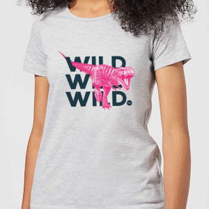 Wild Dinosaur Women's T-Shirt - Grey