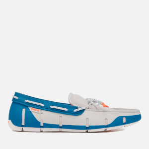 Swims Men's Stride Lace Loafers - Alloy/Seaport Blue