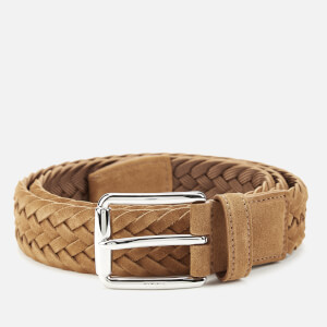 Tod's Men's Woven Suede Belt - Biscotti