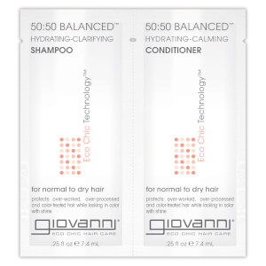 Giovanni 50/50 Balanced Shampoo and Conditioner Sachet 7.4ml (Free Gift) Giovanni 50/50 Balanced Shampoo and Conditioner Sachet 7.4ml (Free Gift)