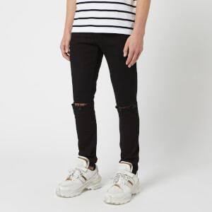 Balmain Men's Embroidery Slim Jeans - Noir