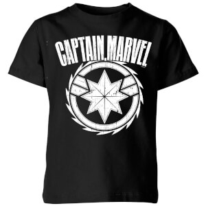 Captain Marvel Logo Kids' T-Shirt - Black