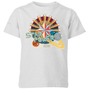 Captain Marvel Star Power Kids' T-Shirt - Grey
