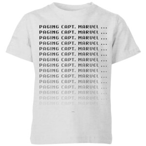 Captain Marvel Paging Kids' T-Shirt - Grey