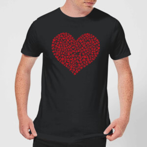 Super Mario Items Heart Men's T-Shirt - Black
