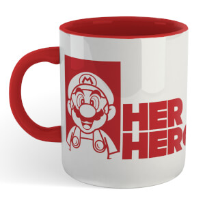 Super Mario Her Hero Mug - White/Red