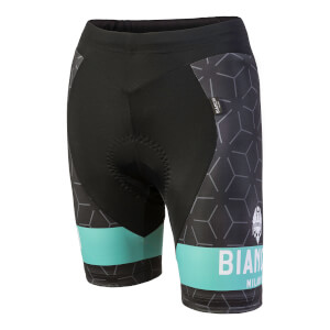 Bianchi Nocito Women's Bib Shorts - Black/Celeste