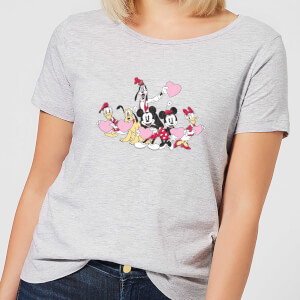 Disney Mickey Mouse Love Friends Women's T-Shirt - Grey