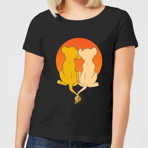 T-Shirt Disney Re Leone We Are One - Nero - Donna