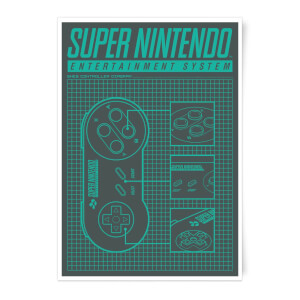 Nintendo SNES Controller Art Print