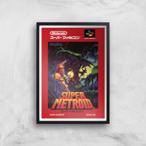 Nintendo Retro Super Metroid Cover Art Print