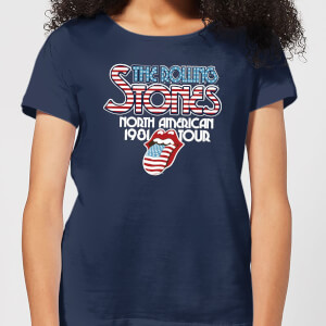 Rolling Stones 81 Tour Logo Women's T-Shirt - Navy