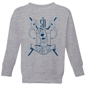 Scooby Doo Coat Of Arms Kids' Sweatshirt - Grey